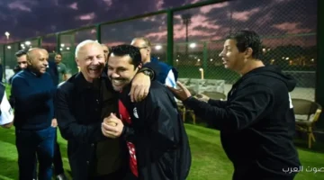 أبوريدة يشجع منتخبنا الوطني في كأس العرب