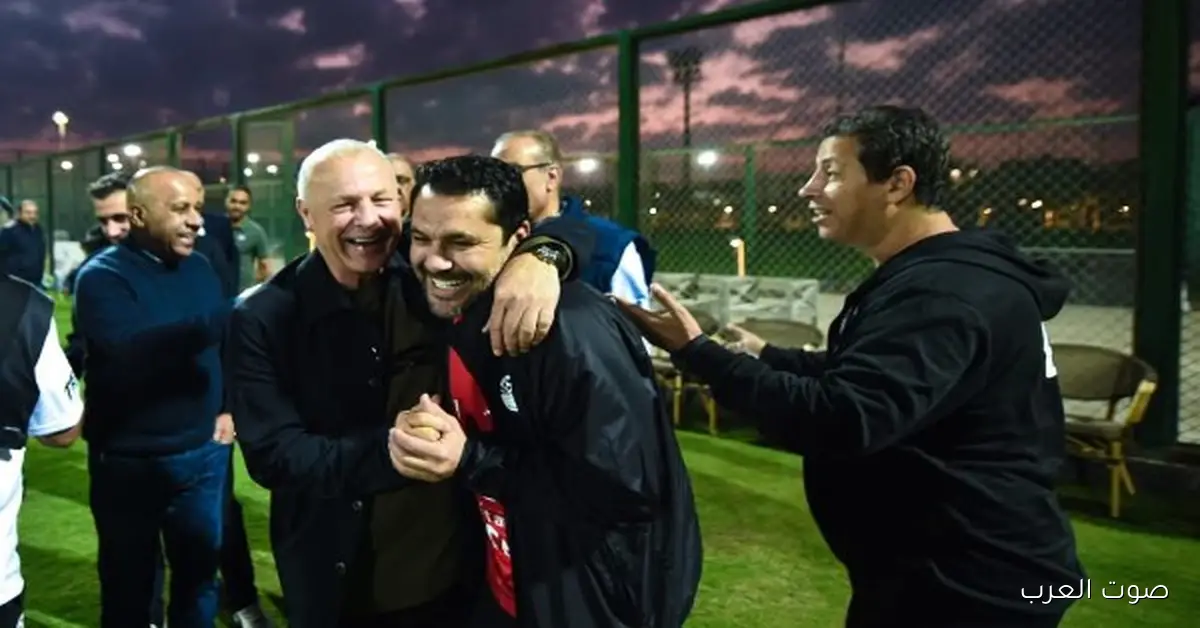 أبوريدة يشجع منتخبنا الوطني في كأس العرب