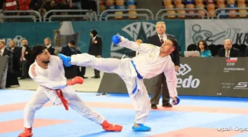 أربعة لاعبين من منتخب الكاراتيه يتأهلوا لربع نهائي بطولة العالم