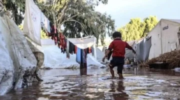 أمطار وخيام مهدومة الدفاع المدني في غزة يحذر من تفاقم