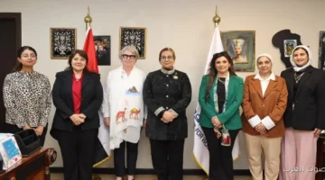 أمل عمار تستقبل سفيرة فنلندا في القاهرة عشان يناقشوا سبل