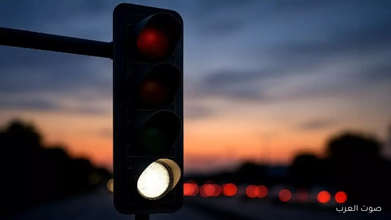 إشارة مرور جديدة باللون الأبيض مخصصة للسيارات دي