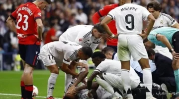 إصابة جديدة تخلي ريال مدريد قلقان في مباراتهم الودية بين