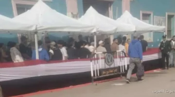 إقبال الناس على اللجان في السيدة زينب قبل الاستراحة