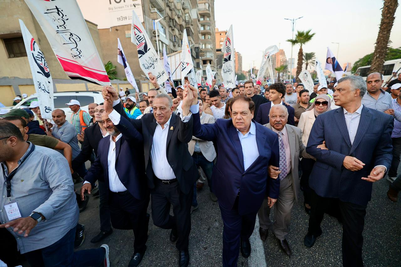 احتفالية كبيرة في الجيزة لدعم النائب محمد أبو العينين في