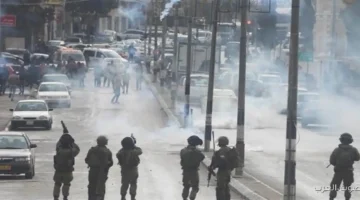 استمرار الخروقات اشتباكات بين الفلسطينيين وقوات الاحتلال في رام الله