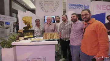 افتتاح جناح مهرجان الإسكندرية للفيلم القصير في القاهرة السينمائي بحضور