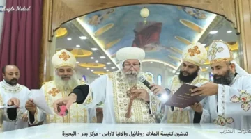 افتتاح كنيسة الملاك روفائيل والأنبا كاراس في قرية السخنة على