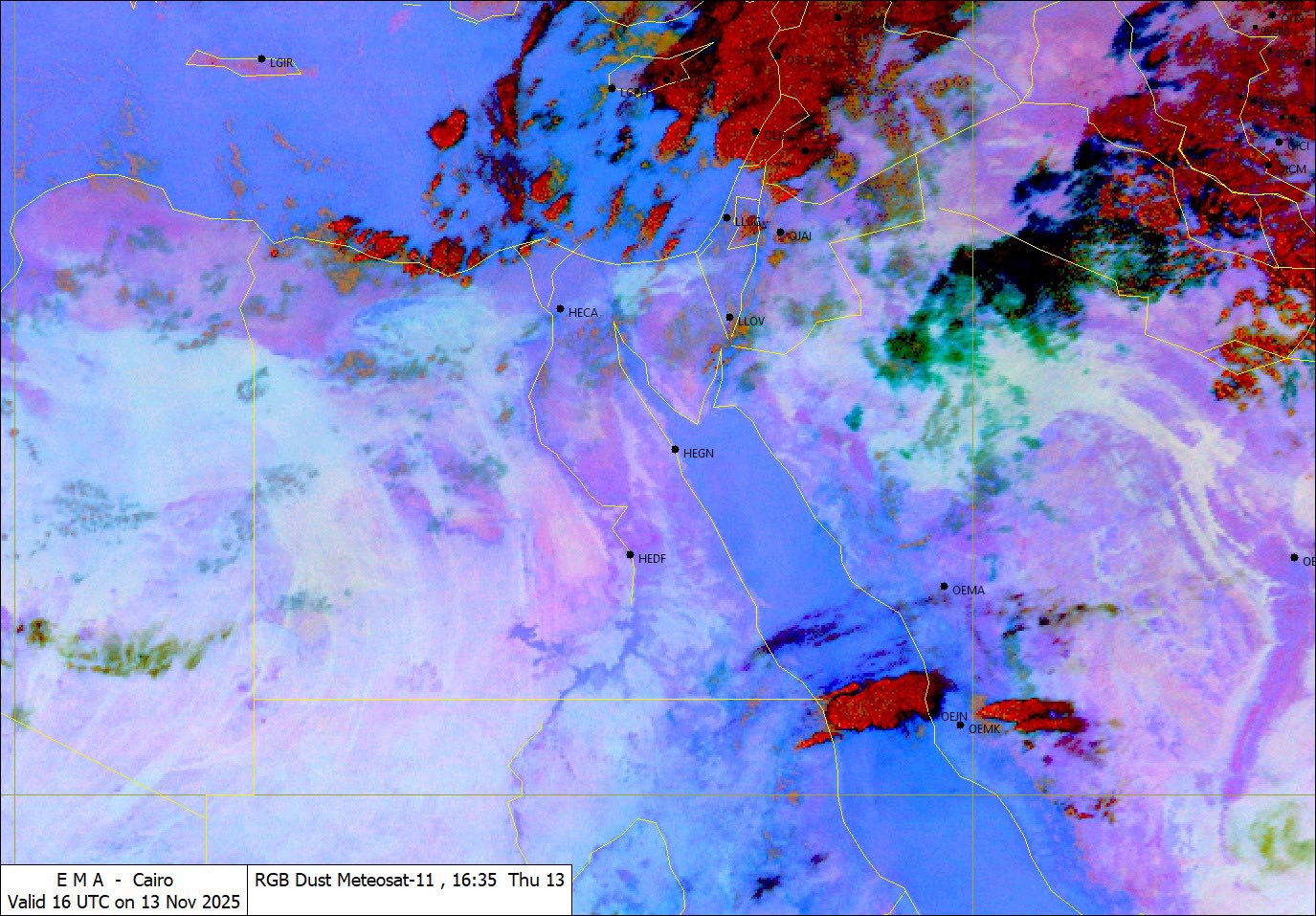 خريطة حالة الطقس