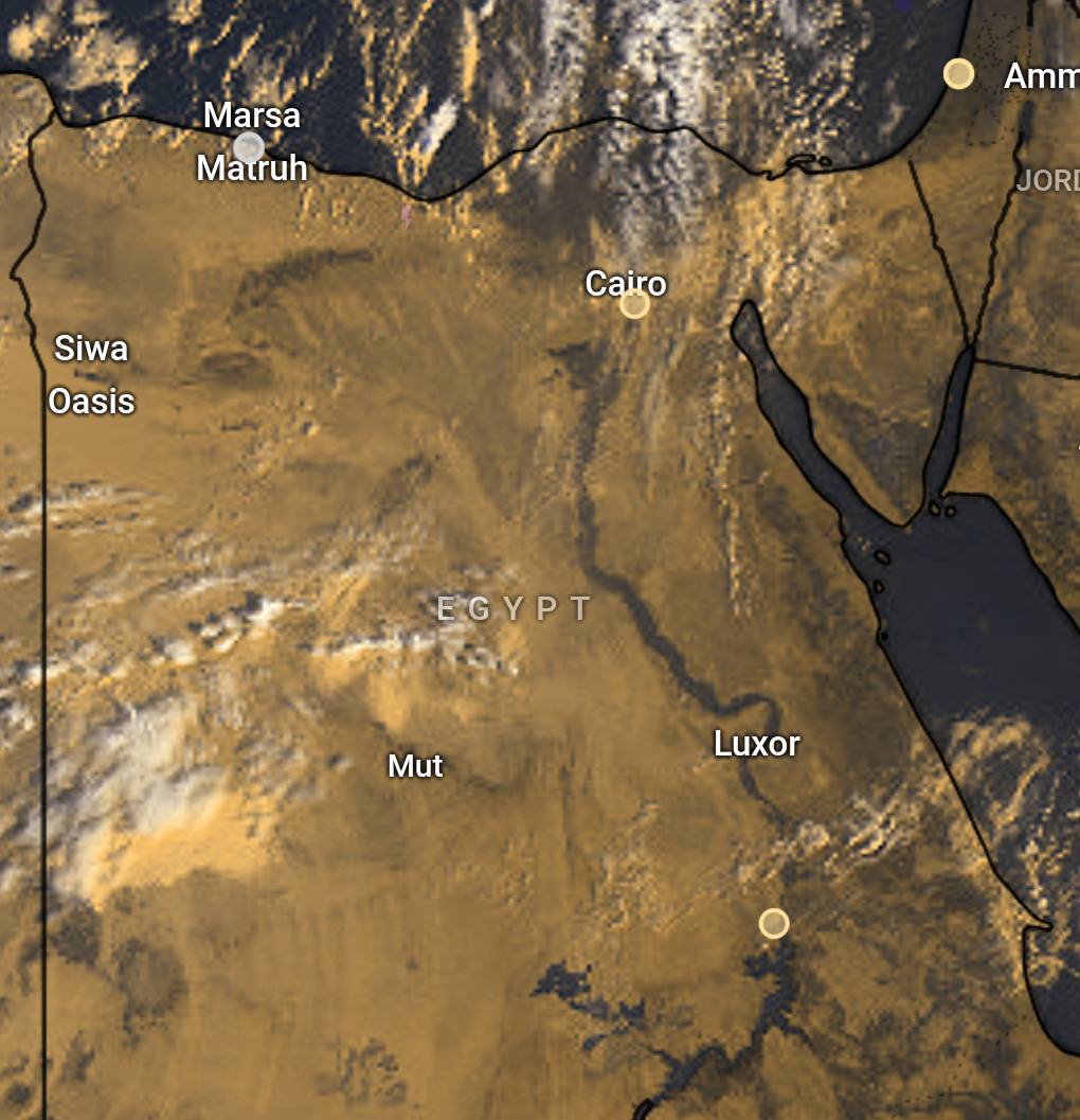 الأقمار الصناعية بتكشف سحب مطر جاية على القاهرة الكبرى