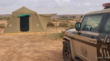 الأمن البيئي يقبض على مخالف أنشأ مخيمًا غير مرخص في