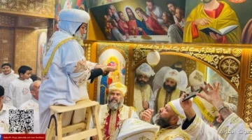 الأنبا صليب يفتتح كنيسة جديدة في ميت غمر