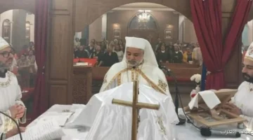 الأنبا عمانوئيل يحتفل بعيد الشهيد العظيم مارجرجس في كنيسته بالأقصر