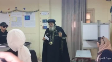 البابا تواضروس صوت في انتخابات مجلس النواب 2025 33 البابا تواضروس صوت في انتخابات مجلس النواب 2025
