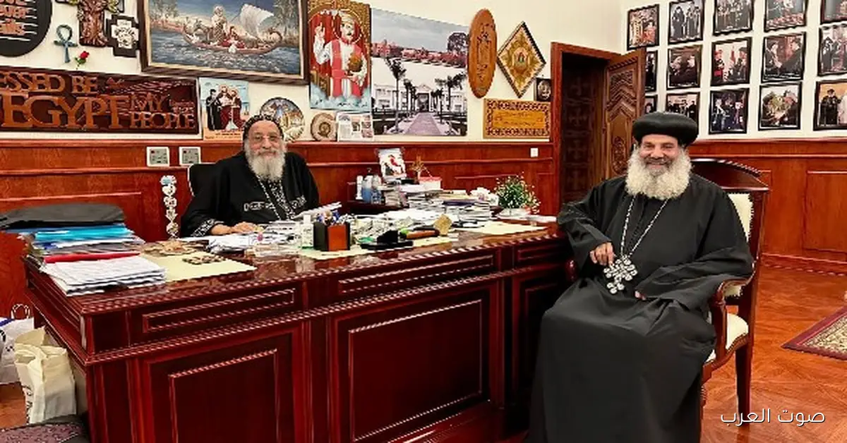 البابا تواضروس يستقبل الأنبا برنابا علشان يتكلموا عن شؤون إيبارشية تورينو وروما 2 البابا تواضروس يستقبل الأنبا برنابا علشان يتكلموا عن شؤون إيبارشية تورينو وروما