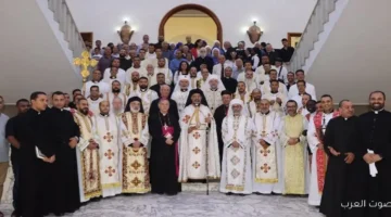 البطريرك الأنبا إبراهيم إسحق يحتفل بعيد شفيع كلية الإكليريكية في