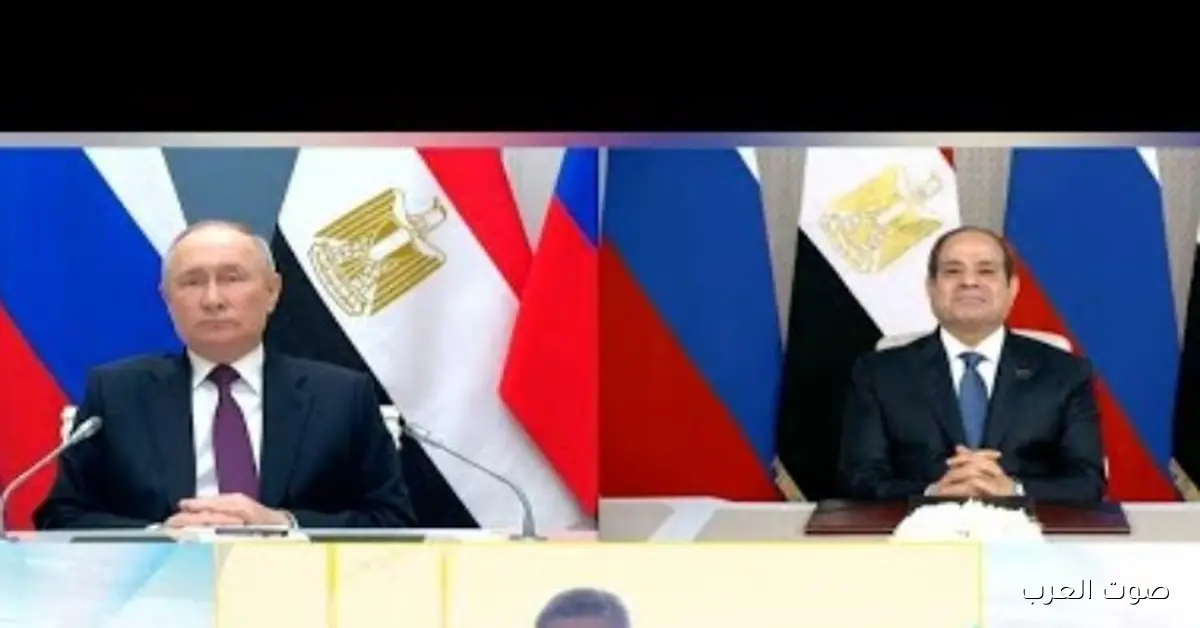 الرئاسة: بوتين أكد للسيسي دعم روسيا لمشاريع مصر التنموية