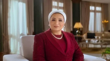 السيدة انتصار السيسي صوتت في انتخابات مجلس النواب فيديو.jfif