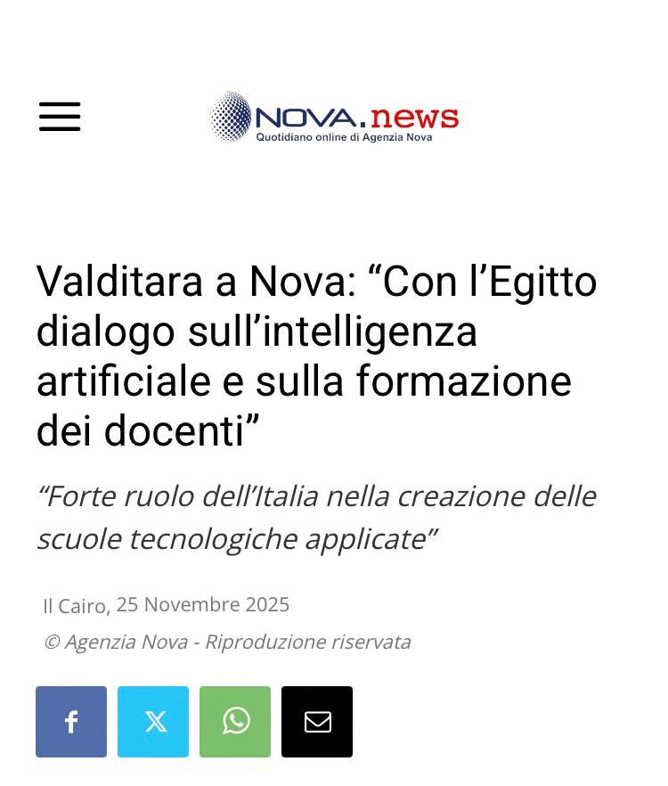 الصحافة الإيطالية بتشيد بالشراكة التعليمية الجديدة مع مصر كل التفاصيل