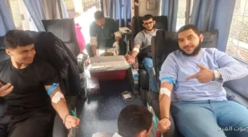 الصحة حملة كبيرة للتبرع بالدم في جامعة حلوان