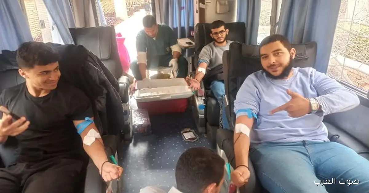 الصحة: حملة كبيرة للتبرع بالدم في جامعة حلوان