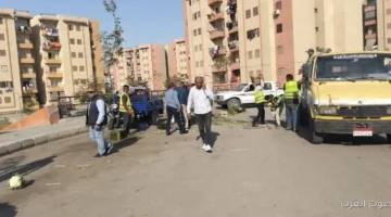 العبور الجديدة بتكمل شغلها في إزالة الباعة الجائلين وتنظيم الممرات