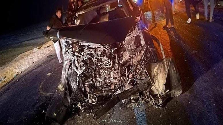 العربية اتعوجت أول صورة لسيارة إسماعيل الليثي بعد الحادث