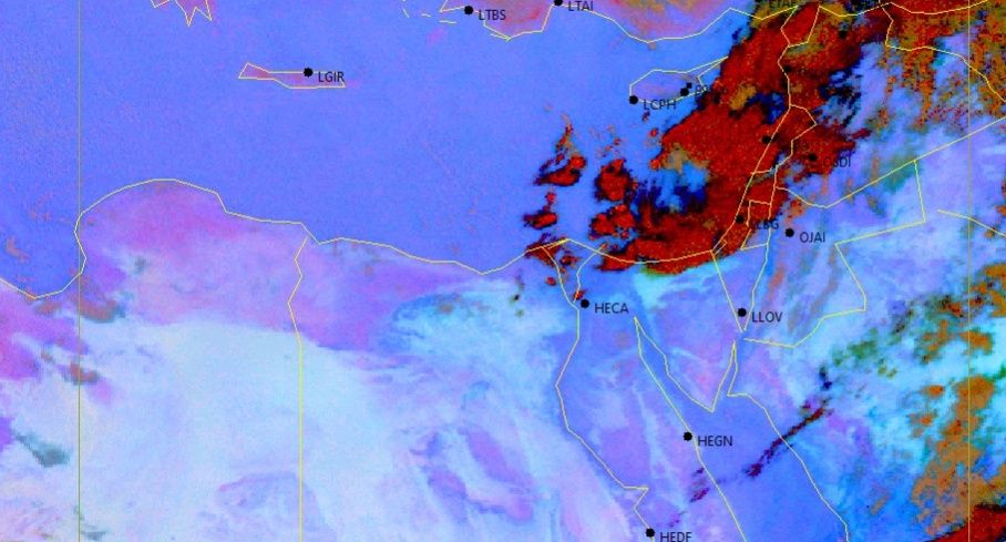 المنخفض الجوي بيتحرك للشرق أمطار ورعد في المحافظات دي بعد