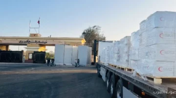 الهلال الأحمر يرسل 260 ألف سلة غذائية و50 ألف بطانية