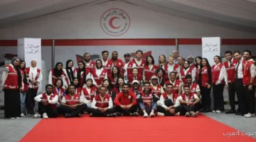 الهلال الأحمر يستقبل وفد من خريجي سفينة شباب العالم من 30 دولة لتقديم المساعدات لغزة 24 الهلال الأحمر يستقبل وفد من خريجي سفينة شباب العالم من