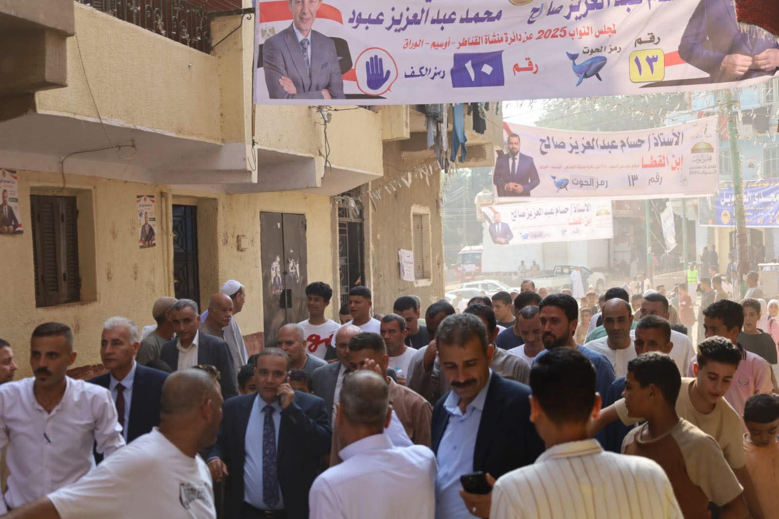 انتخابات النواب 2025 الناس حاضرين بكثافة في لجنة مدرسة القطا