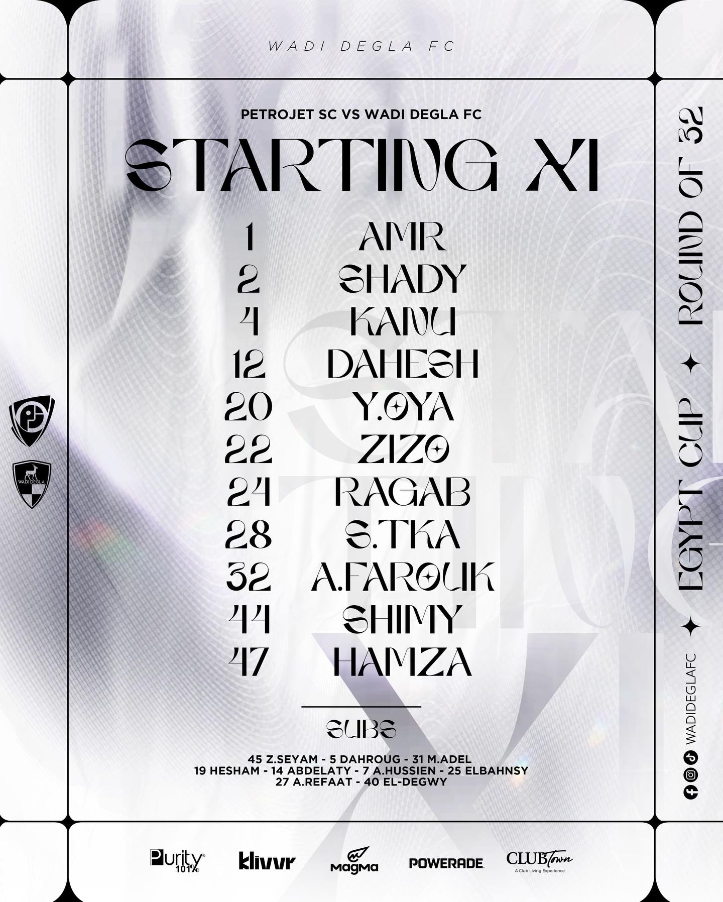 بتروجت ضد وادي دجلة.. تشكيل الغزلان