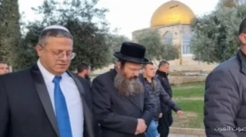 بن غفير يدخل قرى فلسطينية مع قوات الشرطة الإسرائيلية