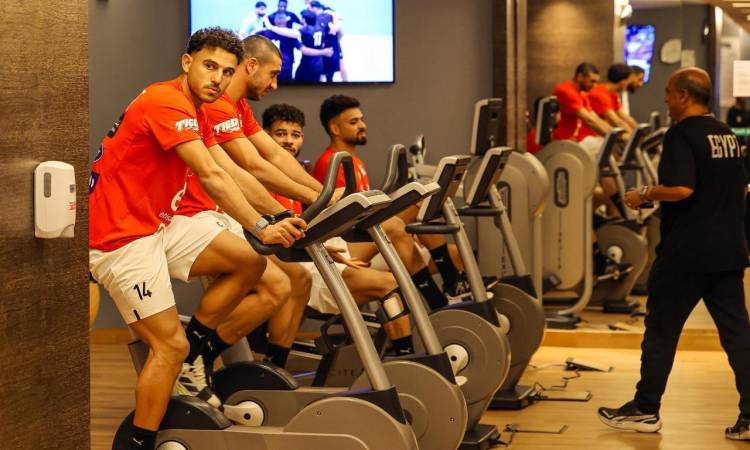 تدريبات استشفائية للاعبي منتخب مصر