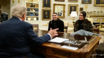 ترامب ياخد رونالدو وجورجينا جولة في البيت الأبيض
