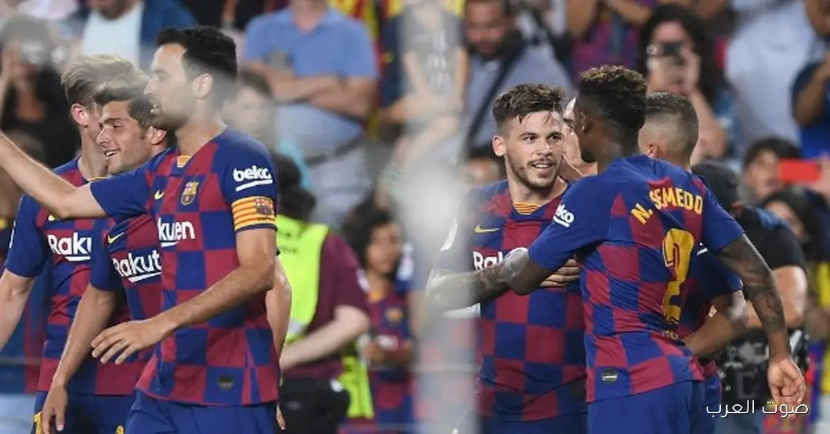 تشكيلة برشلونة في مباراة أتلتيك بلباو بالدوري الإسباني