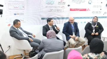 جلسة خاصة في جناح الشركة القابضة بتعرض حلول ذكية للتنبؤ