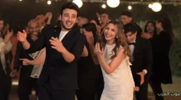 جنات والحسن عادل يخلصوا تصوير كليب الليلة حلوة