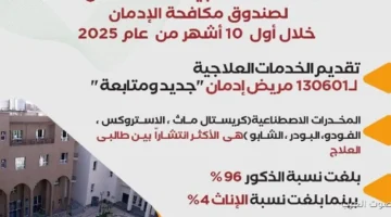 جهود صندوق مكافحة الإدمان في تقديم خدمات علاجية مجانية لمدمني