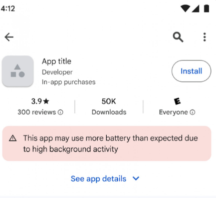 جوجل بتلاحق التطبيقات اللي بتستهلك البطارية في متجر Play بميزة