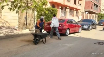 حملات نظافة مستمرة في أحياء الشيخ زايد طوال اليوم