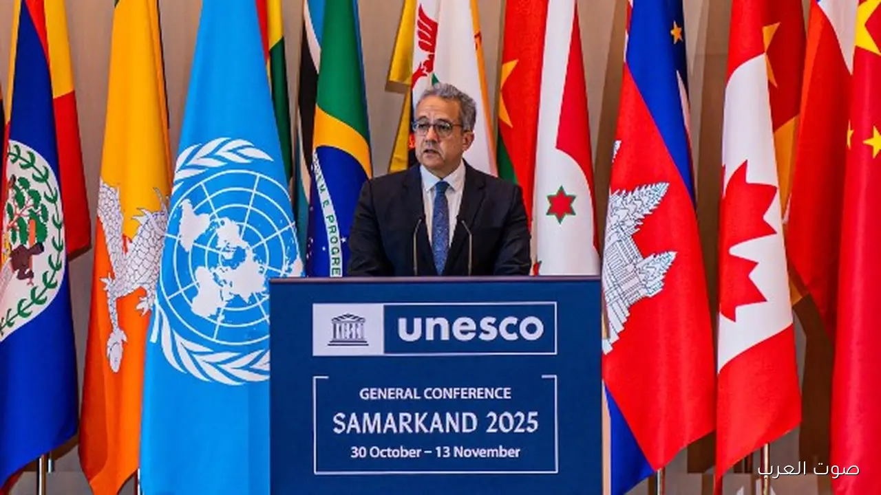 خالد العناني يوجه رسالة مهمة في حفل تنصيبه مدير لليونسكو