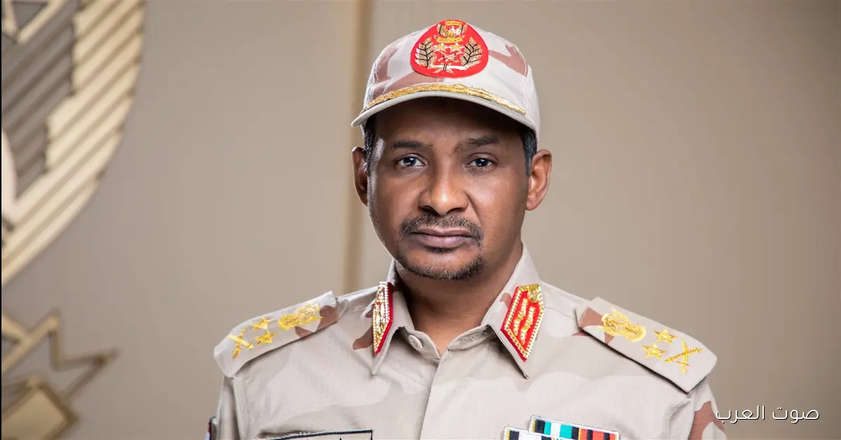 دقلو يعلن عن هدنة لمدة 3 شهور ويعترف بأهمية المسار الإنساني والسياسي في السودان