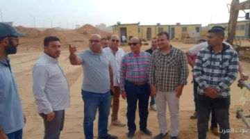 رئيس حدائق أكتوبر بيتابع المشروعات المختلفة في المدينة