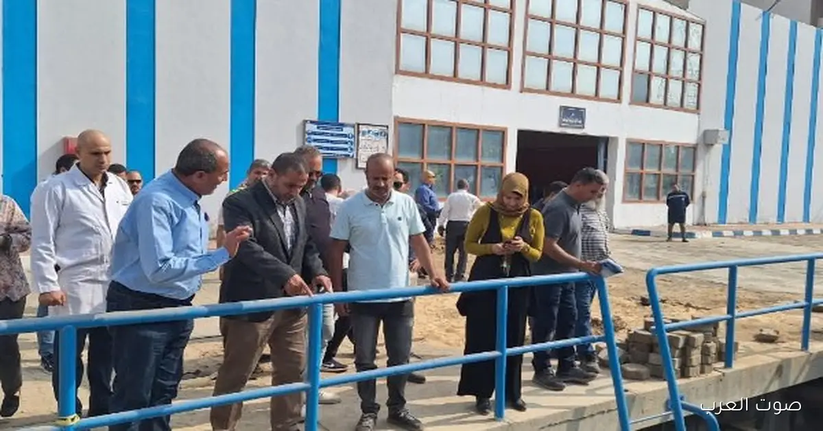 رئيس شركة مياه الجيزة يتفقد محطة مياه إمبابة في جولة جديدة