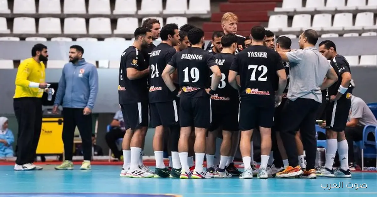 رجال يد الأهلي يتقابلوا مع الجزيرة في الدوري