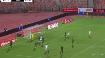 رجب نبيل يسجل هدف التعادل لمصر في مرمى الجزائر