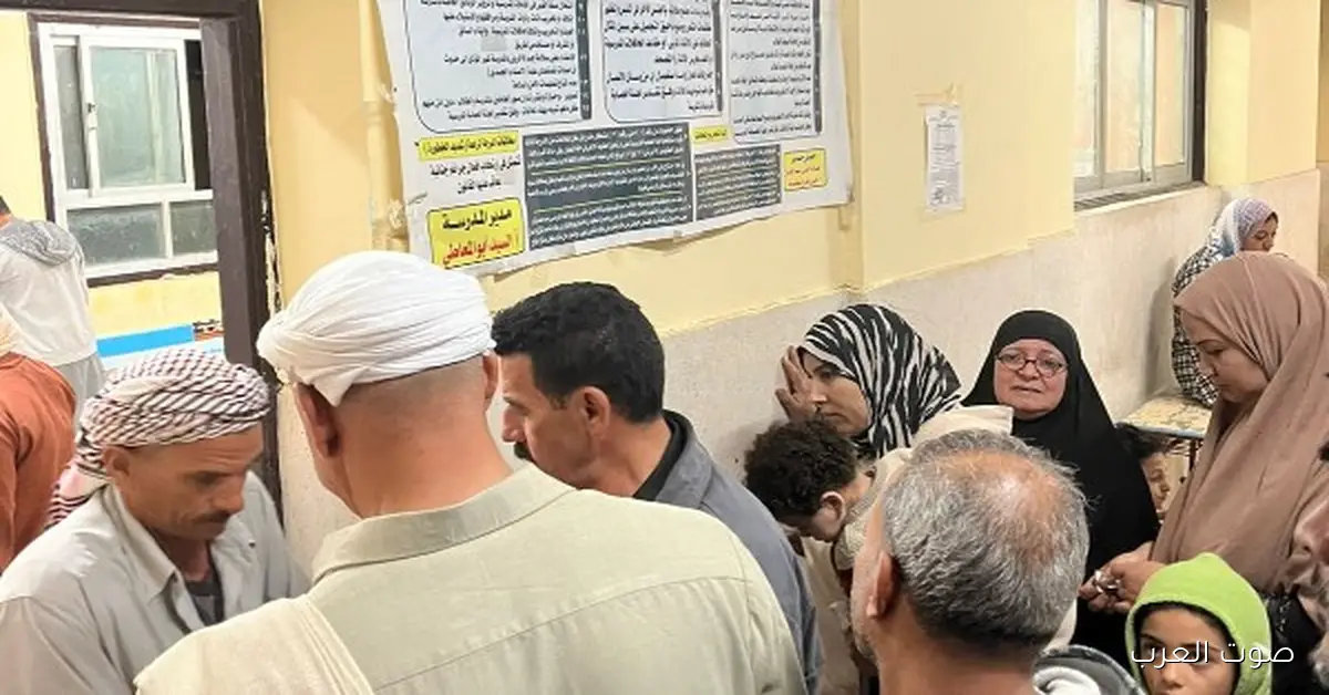 زحمة الناس قدام لجان الانتخابات في الشرقية