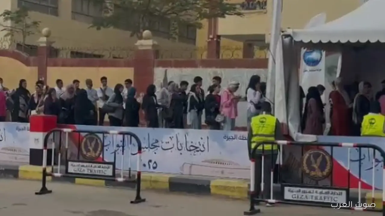 زحمة كبيرة في لجان الشيخ زايد في أول ساعات انتخابات