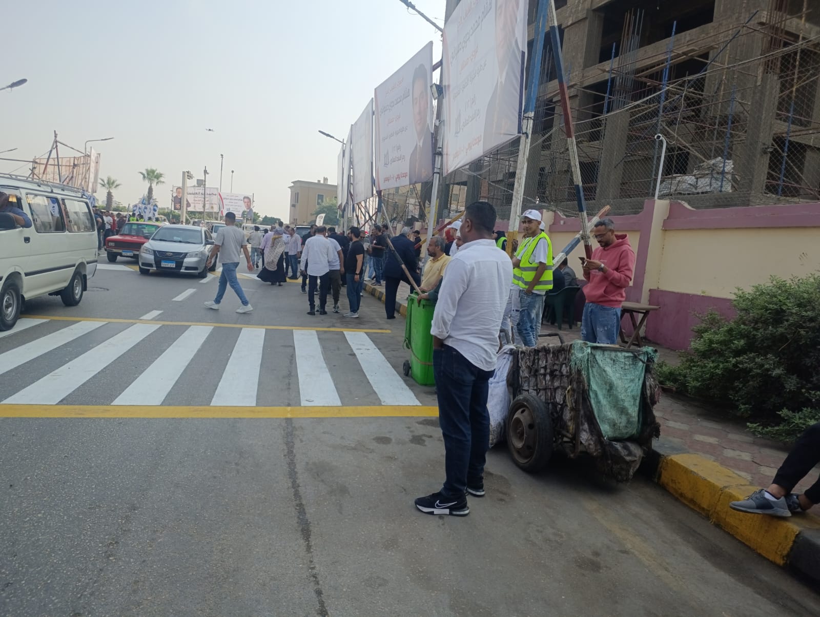 زحمة كبيرة قدام اللجان في انتخابات النواب بالجيزة